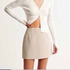 Abercrombie & Fitch Scarlett Mini Skort - Light Taupe